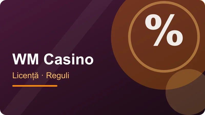 WM Casino – Licența ONJN și operatorul WM Casino Licența ONJN și operatorul WM Casino – ilustrație pentru secțiunea WM Casino